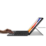For Xiaomi Redmi Pad 2 Pro Leather Case + Touchpad Bluetooth-Compatible Keyboard (without Backlit)
