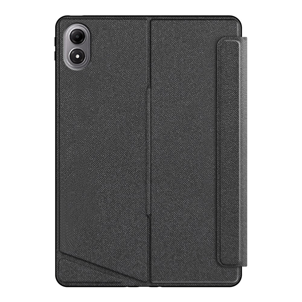 For Xiaomi Redmi Pad 2 Pro Leather Case + Bluetooth-Compatible Keyboard with Backlight Trackpad