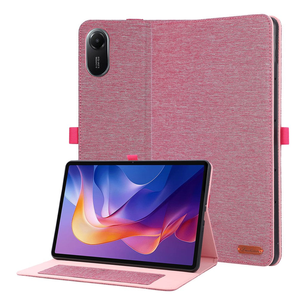 For Xiaomi Redmi Poco Pad M1 / Redmi Pad 2 Pro Case with Stand Card Holder Cloth Texture Leather Tablet Cover
