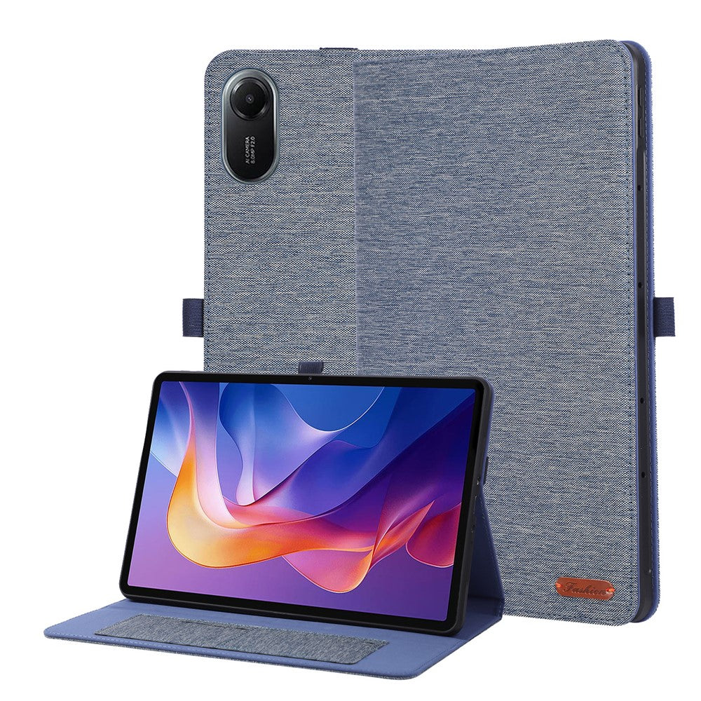 For Xiaomi Redmi Poco Pad M1 / Redmi Pad 2 Pro Case with Stand Card Holder Cloth Texture Leather Tablet Cover