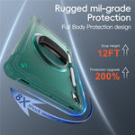 For Samsung Galaxy Tab S11 Case Kickstand PC + TPU + Silicone Tablet Cover with Rotary Hand Strap