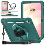 Til Samsung Galaxy Tab S11 Cover Håndrem Støttefod PC + TPU + Silikonecover med Skulderrem