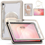 Til Samsung Galaxy Tab S11 Cover Håndrem Støttefod PC + TPU + Silikonecover med Skulderrem