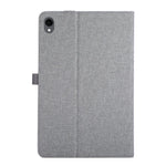 For Samsung Galaxy Tab S11 Case with Stand Card Holder Cloth Texture Leather Tablet Cover