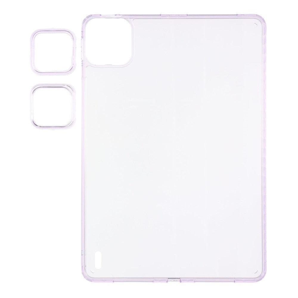For Xiaomi Pad 7S Pro 12.5 / 6S Pro 12.4 Case TPU + Acrylic Clear Tablet Back Cover with Lens Frames