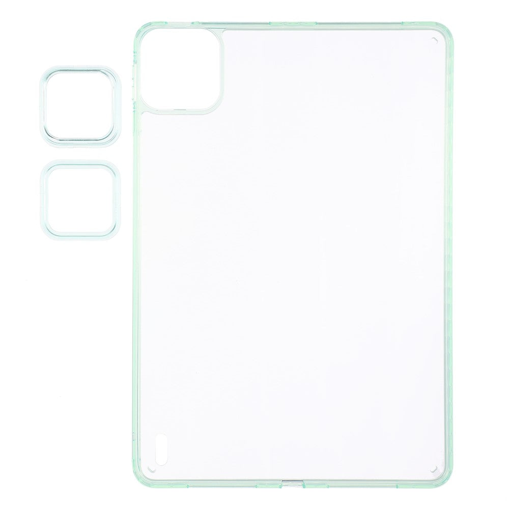 For Xiaomi Pad 7S Pro 12.5 / 6S Pro 12.4 Case TPU + Acrylic Clear Tablet Back Cover with Lens Frames