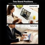 For Samsung Galaxy Tab S11 Folding Stand Leather Case Magnetic Detachable Tablet Cover with Auto Wake / Sleep