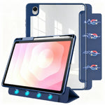 For Samsung Galaxy Tab S11 Folding Stand Leather Case Magnetic Detachable Tablet Cover with Auto Wake / Sleep