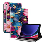 Læderetui til Samsung Galaxy Tab S10 Lite / S10 FE / S9 / S9 FE Mønstertryk Stander Tabletcover med kortpladser