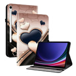 Læderetui til Samsung Galaxy Tab S10 Lite / S10 FE / S9 / S9 FE Mønstertryk Stander Tabletcover med kortpladser