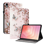 For Samsung Galaxy Tab S11 Leather Case Pattern Printed Stand Tablet Cover with Card Slots