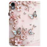 For Samsung Galaxy Tab S11 Leather Case Pattern Printed Stand Tablet Cover with Card Slots