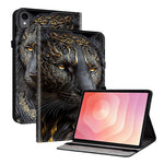 For Samsung Galaxy Tab S11 Leather Case Pattern Printed Stand Tablet Cover with Card Slots
