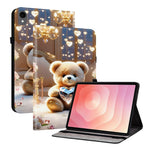 For Samsung Galaxy Tab S11 Leather Case Pattern Printed Stand Tablet Cover with Card Slots