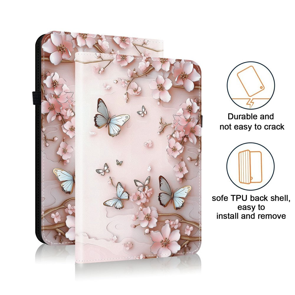 For Lenovo Legion Y700 (2025) Leather Case Pattern Printed Stand Tablet Cover with Card Slots