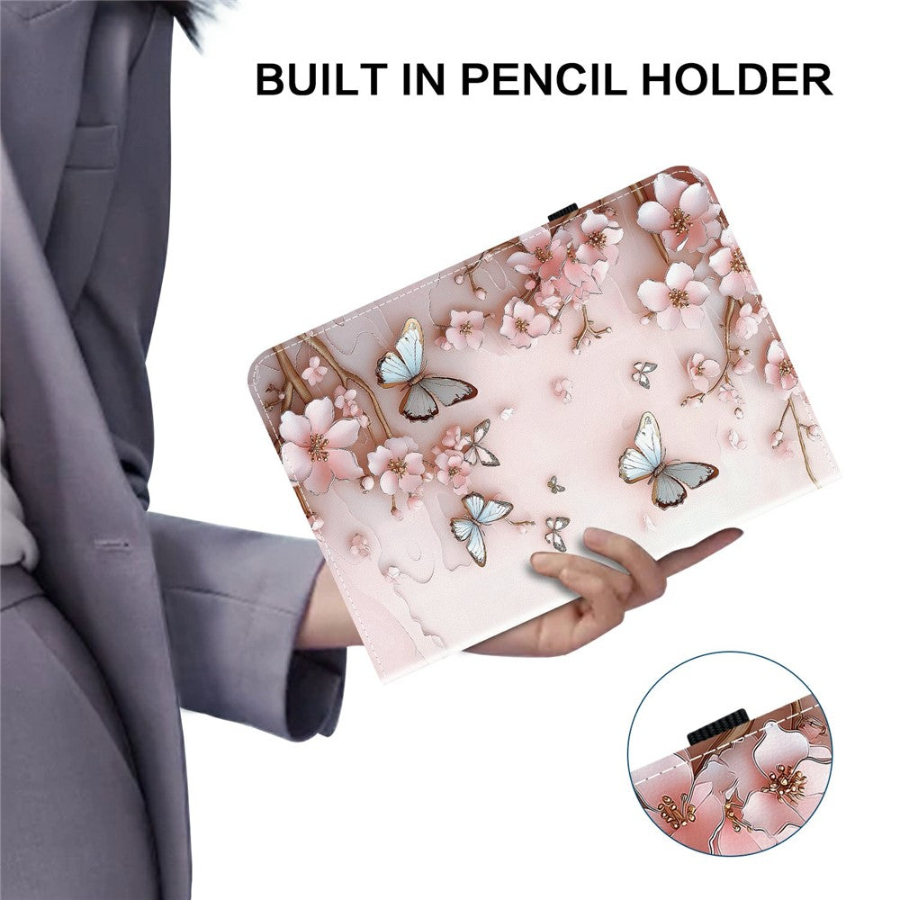 For Lenovo Legion Y700 (2025) Leather Case Pattern Printed Stand Tablet Cover with Card Slots
