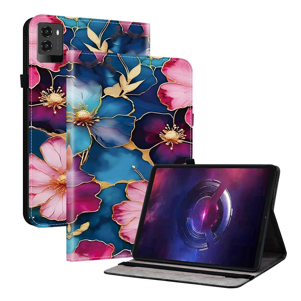 For Lenovo Legion Y700 (2025) Leather Case Pattern Printed Stand Tablet Cover with Card Slots