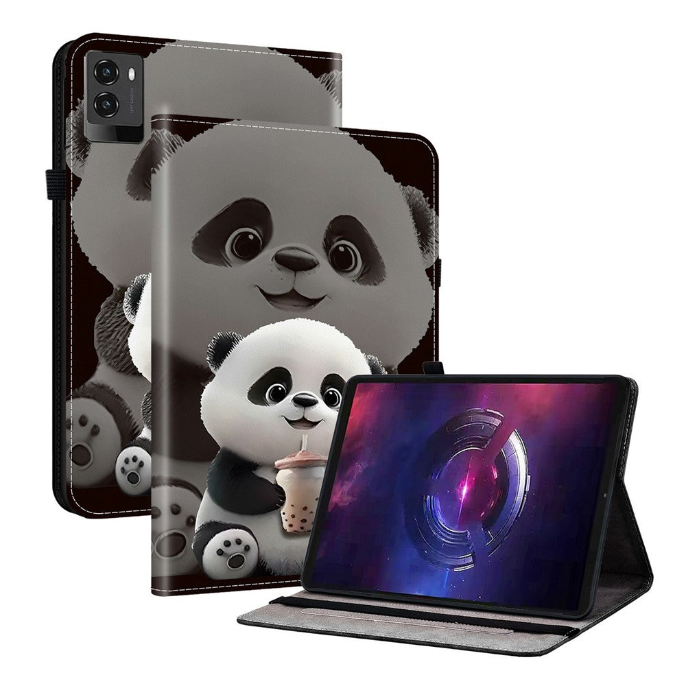 For Lenovo Legion Y700 (2025) Leather Case Pattern Printed Stand Tablet Cover with Card Slots