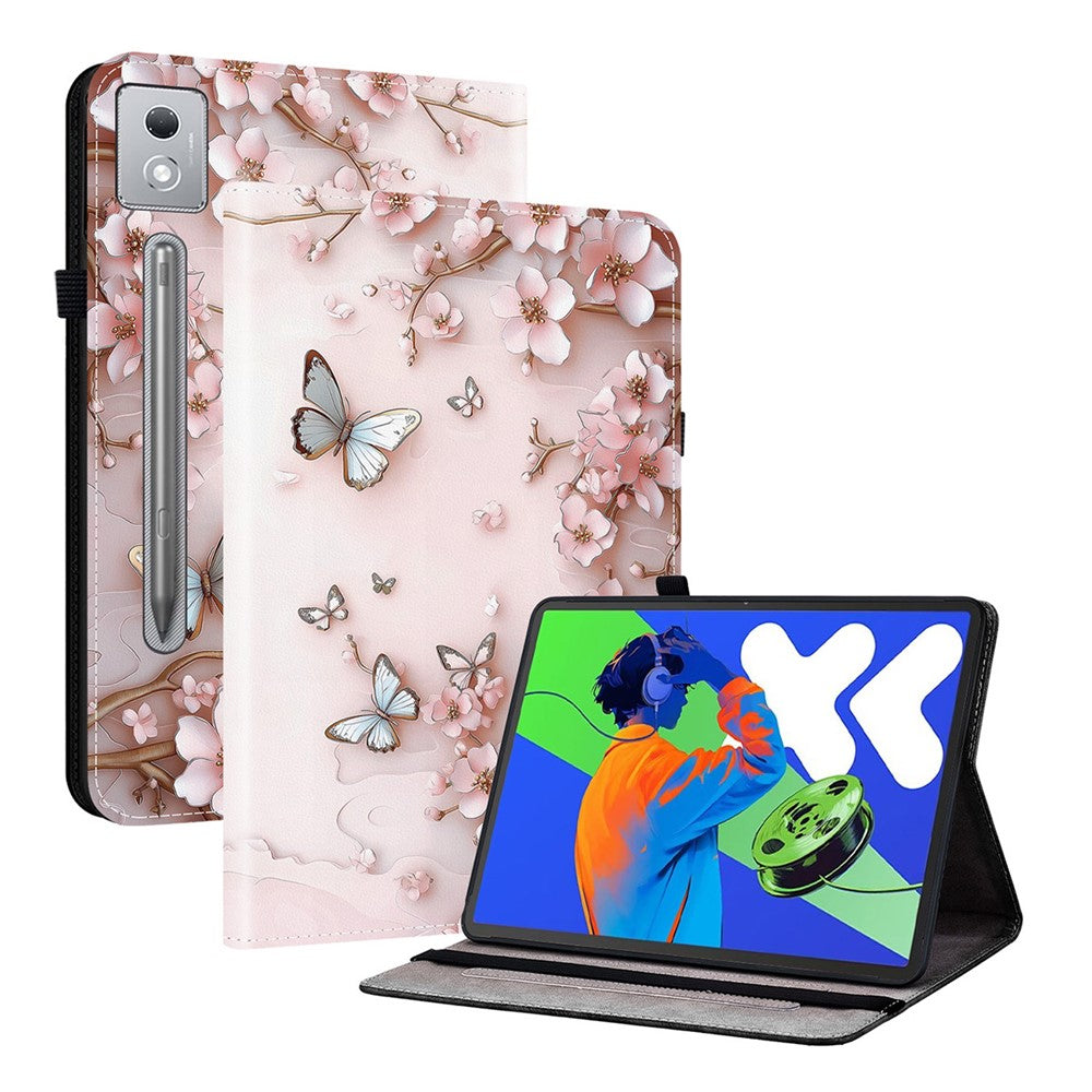 Leather Case For Lenovo Tab P12 Pro 12.7 2025 / Xiaoxin Pad Pro 12.7 (2025) Pattern Printed Stand Tablet Cover with Card Slots