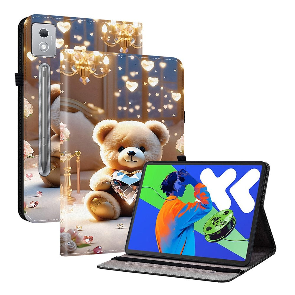 Leather Case For Lenovo Tab P12 Pro 12.7 2025 / Xiaoxin Pad Pro 12.7 (2025) Pattern Printed Stand Tablet Cover with Card Slots