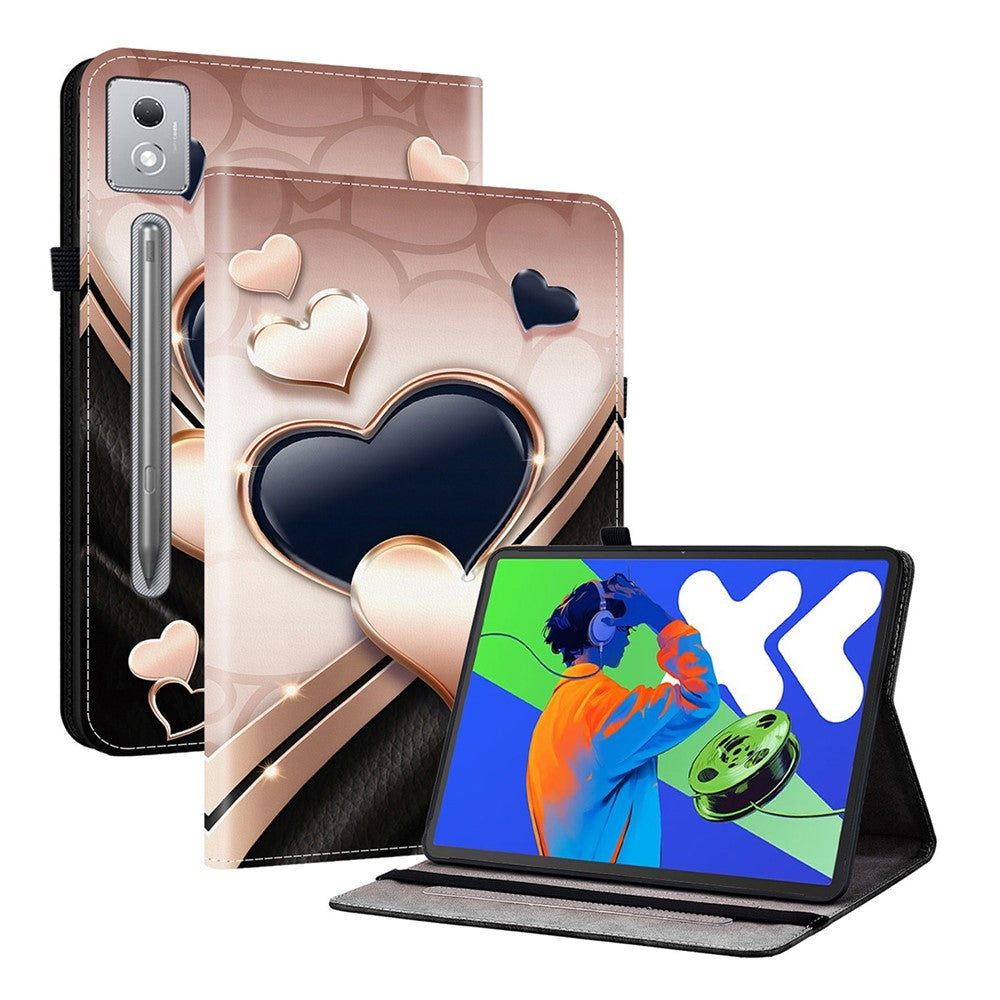 Leather Case For Lenovo Tab P12 Pro 12.7 2025 / Xiaoxin Pad Pro 12.7 (2025) Pattern Printed Stand Tablet Cover with Card Slots