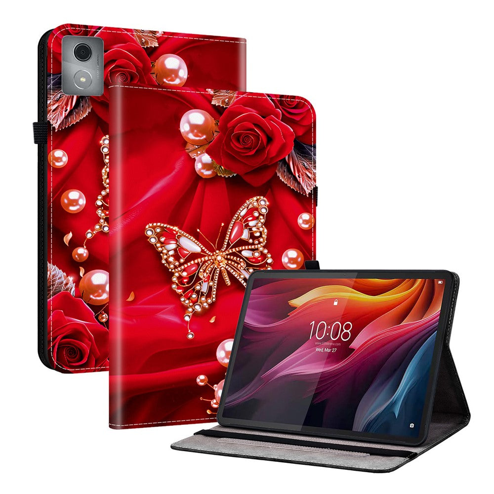 Leather Case For Lenovo Tab K11 Plus  /  M11 Plus  /  Xiaoxin Pad Plus (2024) Pattern Printed Stand Tablet Cover with Card Slots