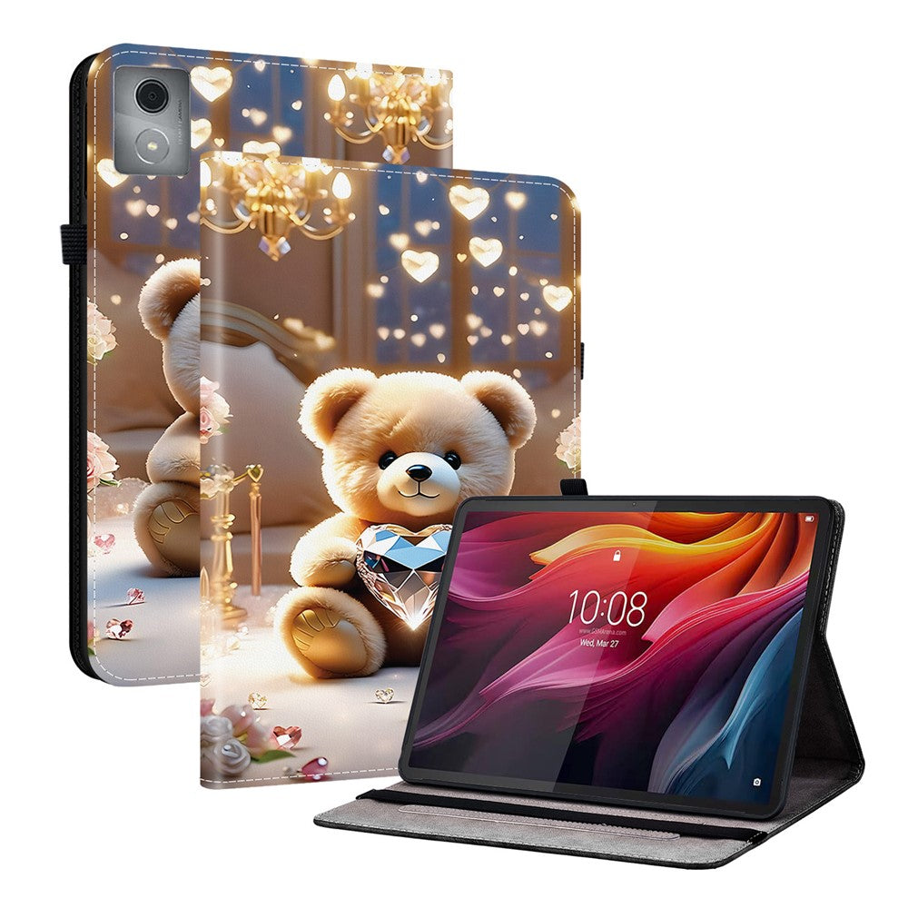 Leather Case For Lenovo Tab K11 Plus  /  M11 Plus  /  Xiaoxin Pad Plus (2024) Pattern Printed Stand Tablet Cover with Card Slots