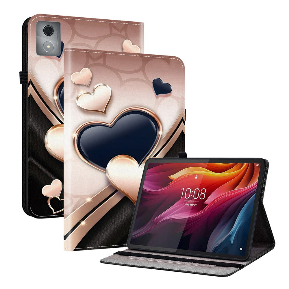 Leather Case For Lenovo Tab K11 Plus  /  M11 Plus  /  Xiaoxin Pad Plus (2024) Pattern Printed Stand Tablet Cover with Card Slots