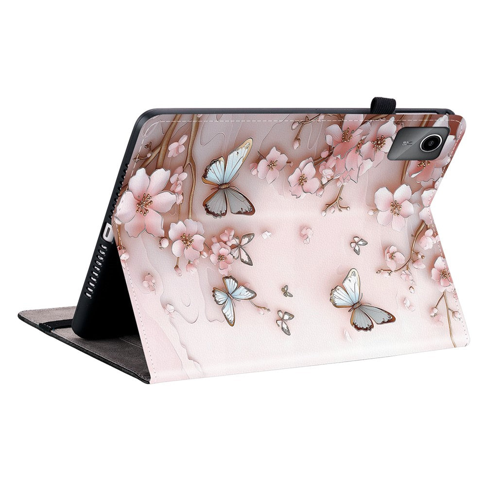 For Lenovo Tab M11  /  Xiaoxin Pad 11 2024 Leather Case Pattern Printed Stand Tablet Cover with Card Slots
