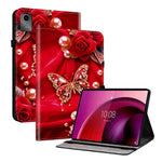 For Lenovo Tab M11  /  Xiaoxin Pad 11 2024 Leather Case Pattern Printed Stand Tablet Cover with Card Slots