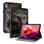 For Lenovo Tab P12 Leather Case Pattern Printed Stand Tablet Cover with Card Slots