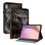 For Lenovo Tab M9 TB-310FU Leather Case Pattern Printed Stand Tablet Cover with Card Slots