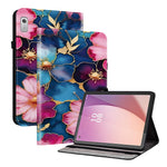 For Lenovo Tab M9 TB-310FU Leather Case Pattern Printed Stand Tablet Cover with Card Slots