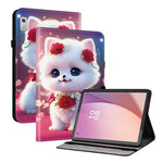 For Lenovo Tab M9 TB-310FU Leather Case Pattern Printed Stand Tablet Cover with Card Slots