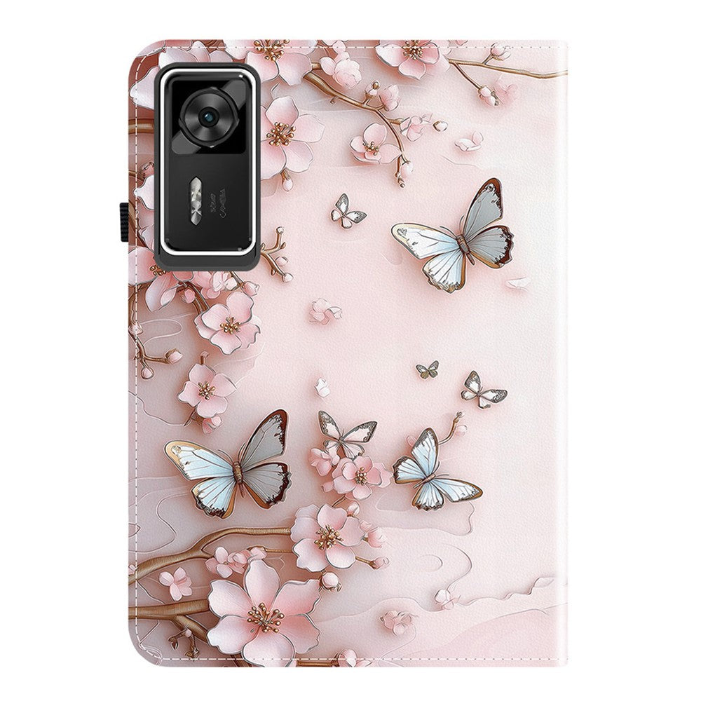 For Lenovo Legion Y700 Gen 4 Leather Case Pattern Printed Stand Tablet Cover with Card Slots