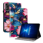 For Lenovo Legion Y700 Gen 4 Leather Case Pattern Printed Stand Tablet Cover with Card Slots