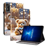 For Lenovo Legion Y700 Gen 4 Leather Case Pattern Printed Stand Tablet Cover with Card Slots