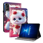 For Lenovo Legion Y700 Gen 4 Leather Case Pattern Printed Stand Tablet Cover with Card Slots