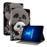 For Lenovo Legion Y700 Gen 4 Leather Case Pattern Printed Stand Tablet Cover with Card Slots