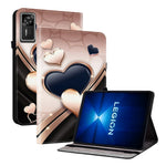 For Lenovo Legion Y700 Gen 4 Leather Case Pattern Printed Stand Tablet Cover with Card Slots