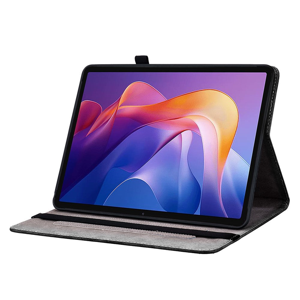Läderfodral för Xiaomi Redmi Pad 2 11, mönstertryckt stativ, surfplatta med kortplatser