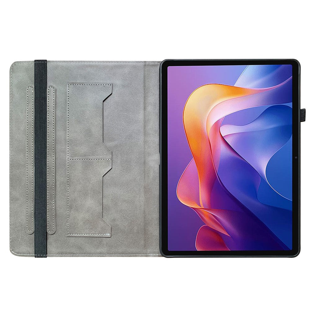 Läderfodral för Xiaomi Redmi Pad 2 11, mönstertryckt stativ, surfplatta med kortplatser