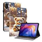 Läderfodral för Xiaomi Redmi Pad 2 11, mönstertryckt stativ, surfplatta med kortplatser