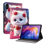 Läderfodral för Xiaomi Redmi Pad 2 11, mönstertryckt stativ, surfplatta med kortplatser