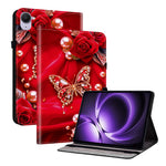 For Xiaomi Redmi K Pad Leather Case Pattern Printed Stand Tablet Cover with Card Slots