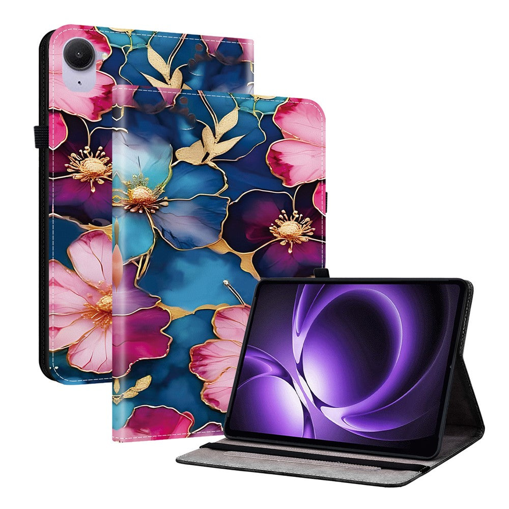 For Xiaomi Redmi K Pad Leather Case Pattern Printed Stand Tablet Cover with Card Slots