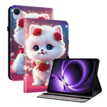 For Xiaomi Redmi K Pad Leather Case Pattern Printed Stand Tablet Cover with Card Slots