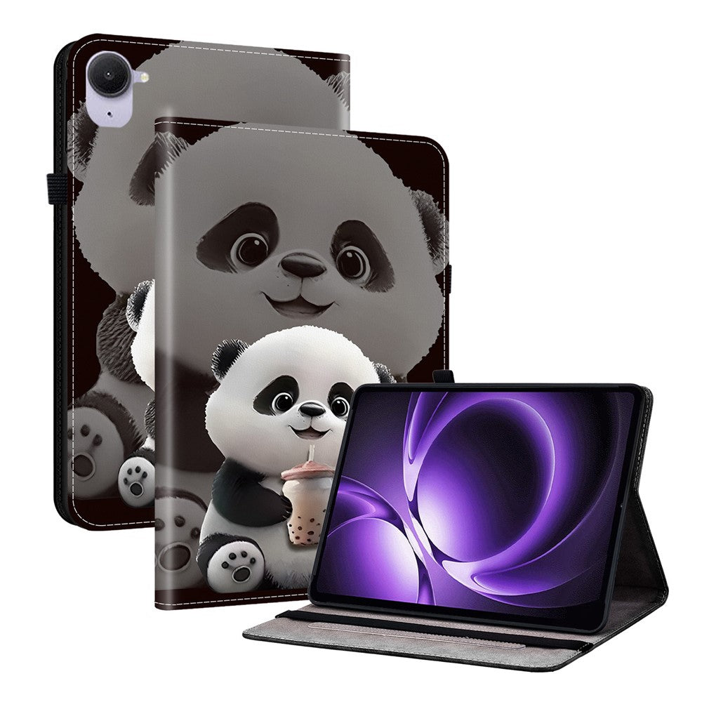For Xiaomi Redmi K Pad Leather Case Pattern Printed Stand Tablet Cover with Card Slots