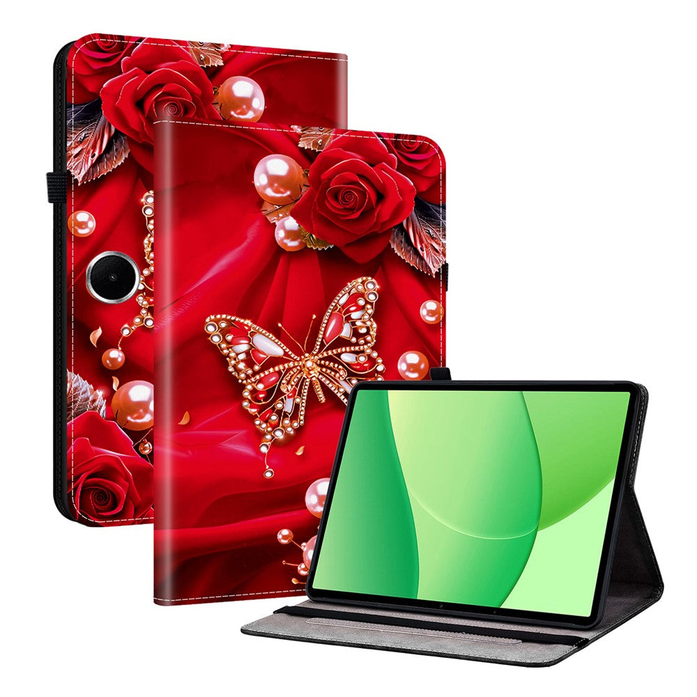 For OnePlus Pad Lite  /  Oppo Pad SE Leather Case Pattern Printed Stand Tablet Cover with Card Slots