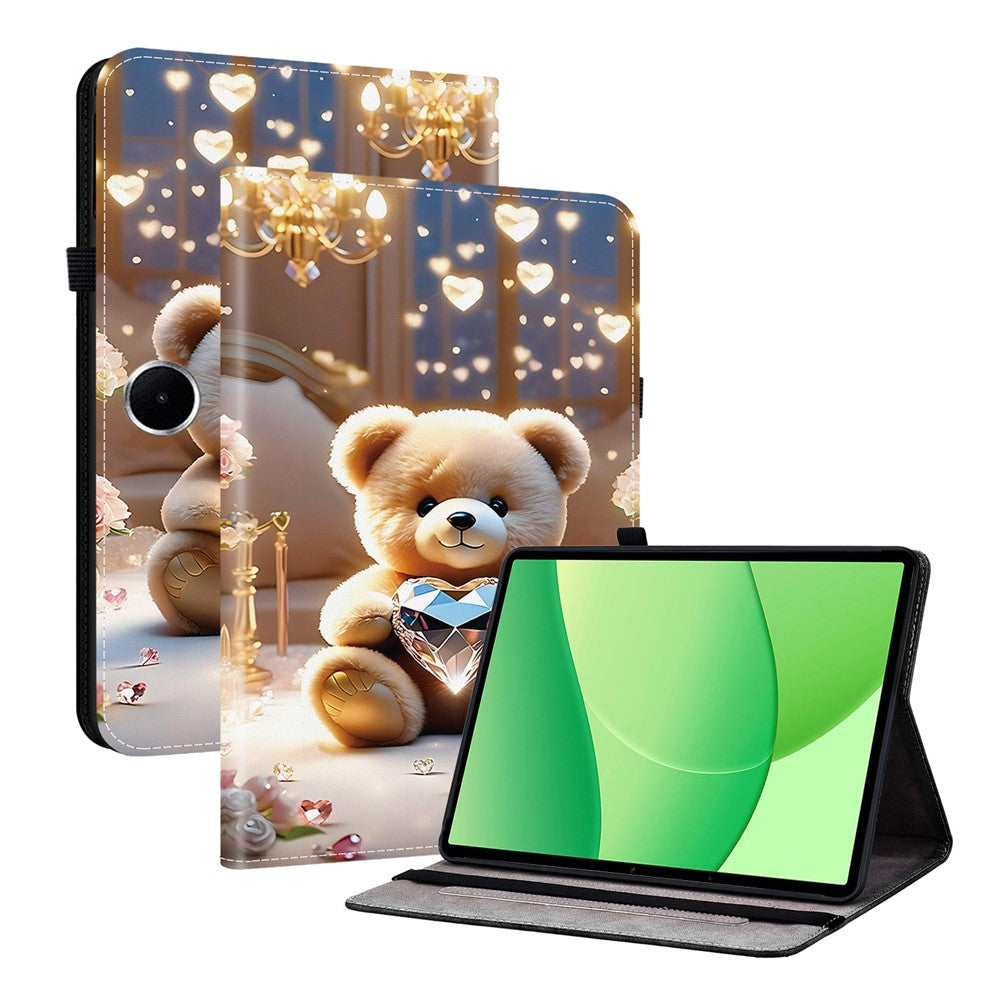 For OnePlus Pad Lite  /  Oppo Pad SE Leather Case Pattern Printed Stand Tablet Cover with Card Slots
